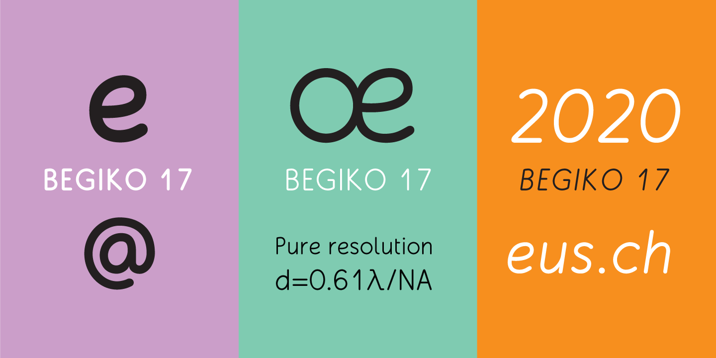 Beispiel einer Begiko 17 Bold-Schriftart